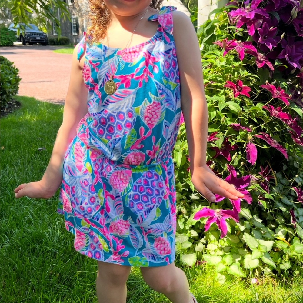 Lilly Pulitzer Tropical Floral Print Romper